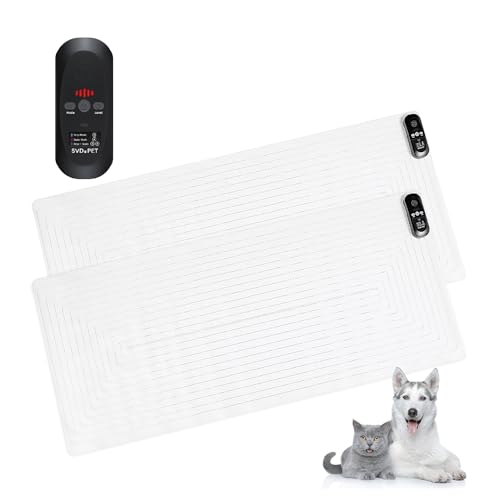 2 Pack Scat Mat for Cats (48" x 20" / Black controler)