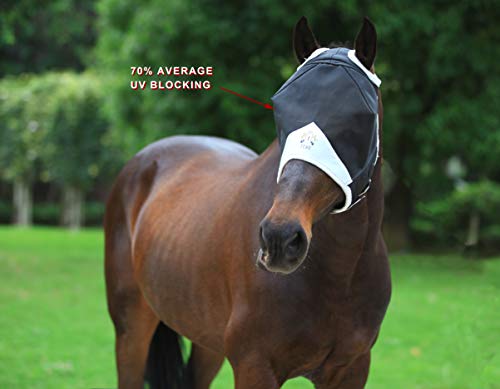 Fine Mesh Horse Fly Mask w (Cob / Red)