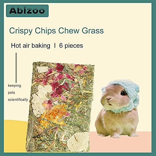 Rabbit Treat Natural Molar Timothy Hay Herbal Floral Scent Snack Chew Toys Gift for Bunny Chinchillas Hamster Gerbils (0.49 Ounce (Pack of 12))