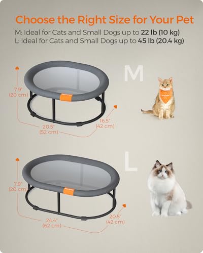Elevated Cat Bed (20.5"L x 16.5"W x 7.9"H / 1 Tier)