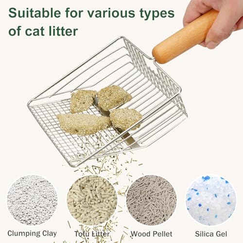 Cat Litter Scoop with Holder (Scoop-Black)