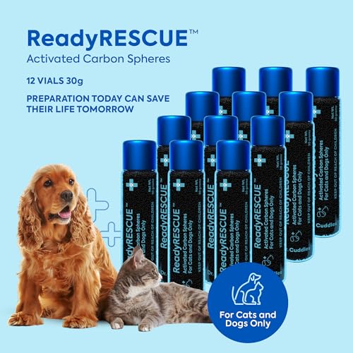 Activated Charcoal for Dogs and Cats Clinically Studied 12Pack (12 Vials (Multi-Pet & Breeder Pack))