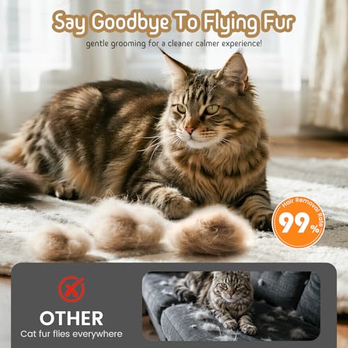 Dog & Cat Brush for Shedding (Gray)
