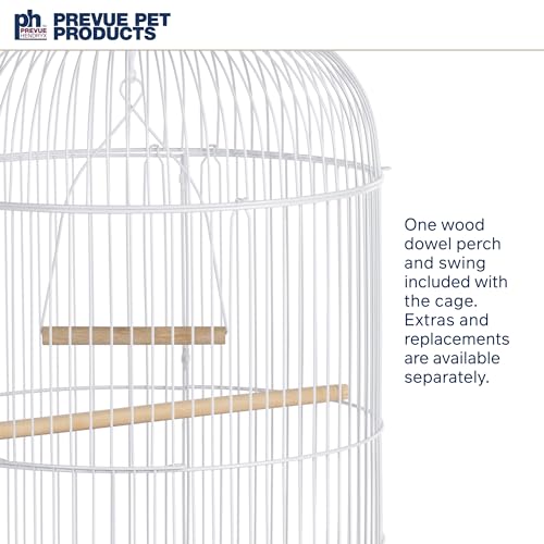 Classic Round Bird Cage (Red)