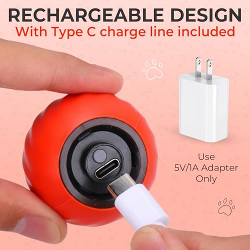 Interactive Cat Toy Ball (01 Orange)