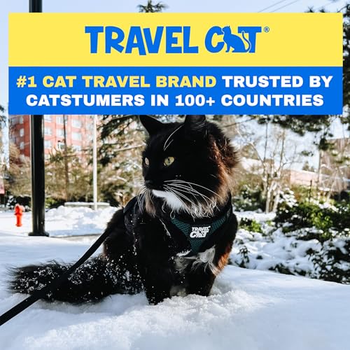Travel Cat The Emerald Explorer Limited Edition Green Harness and Leash Set (Medium / Emerald)