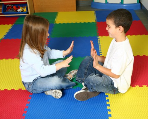 Reversible EVA Foam Play Mats (Multi Color / 4 Tiles - 16 Sq. Ft)
