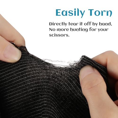 6 Rolls Elastic Self Adhesive Bandage Wrap 4 Inch (4 Inch-6 Count Black)