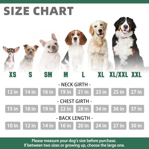 Dog Hoodie for Large Medium Small Dogs (Deep Green / XX-Large)