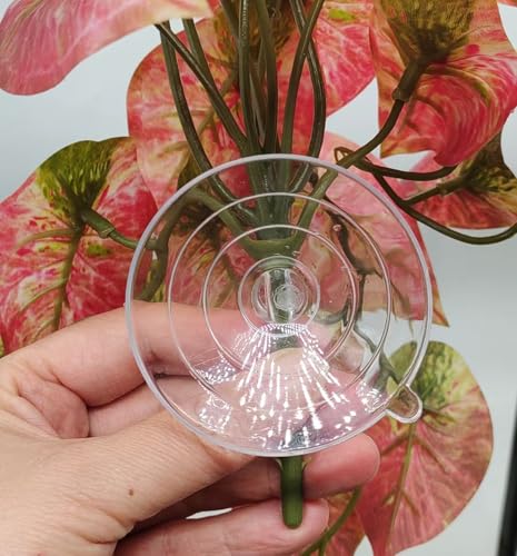 Fake Reptile Plants for Terrarium (Red Arrowhead)