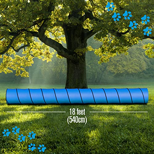 Dog Tunnel Dog Agility Tunnel (Blue)