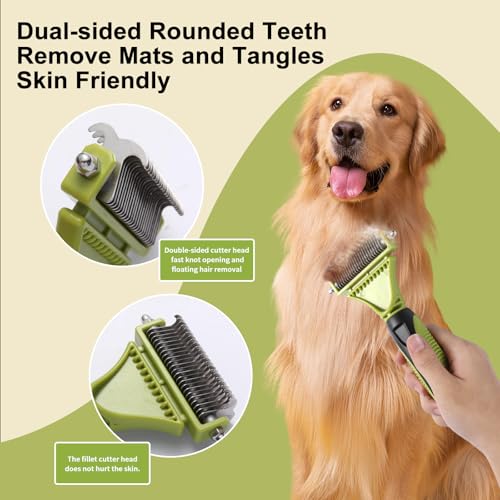 6 PCS Dog and Cat Grooming Kit (Green)