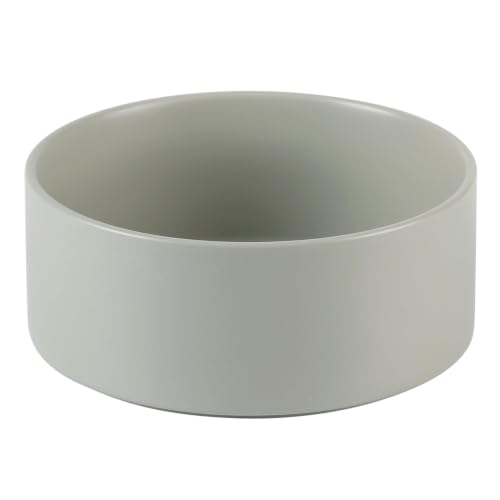 Ceramic Dog Bowls (Matte Gray)