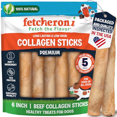 Collagen Bully Stick for Dogs (1 Count (Pack of 5))