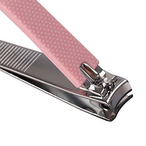 2pcs Set Nail Clippers Set Portable Nail Scissors Toenail Clippers Nail Clippers (Pink)