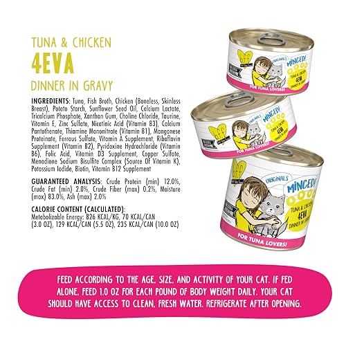 BFF Minced Natural Wet Cat Food (5.5 Ounce (Pack of 24))