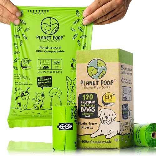 Home Compostable Dog Poop Bags (120 Count (Pack of 1))