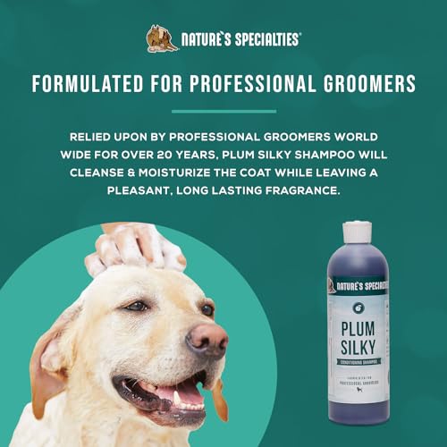Plum Silky Ultra Concentrated Dog Shampoo Conditioner (16oz)