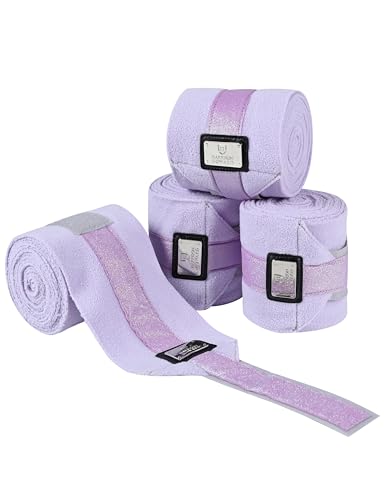 4 Pack Horse Polo Wraps (L / Lavender)