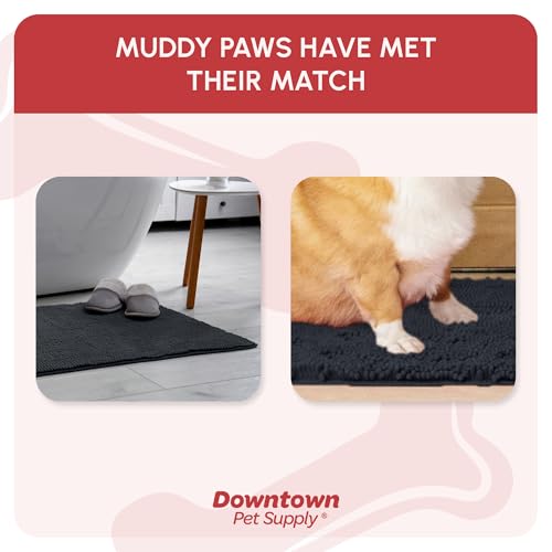 Dog Mud Mat 31" x 20" Charcoal (31" x 20" / Charcoal)