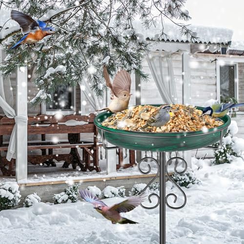 Bird Bath for Outside (Vintage Green)