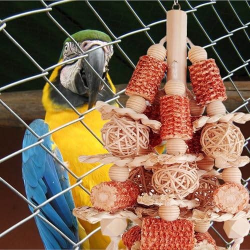 Bird Toys Natural Corn Stick Parrot Toys Hanging in Bird Cages