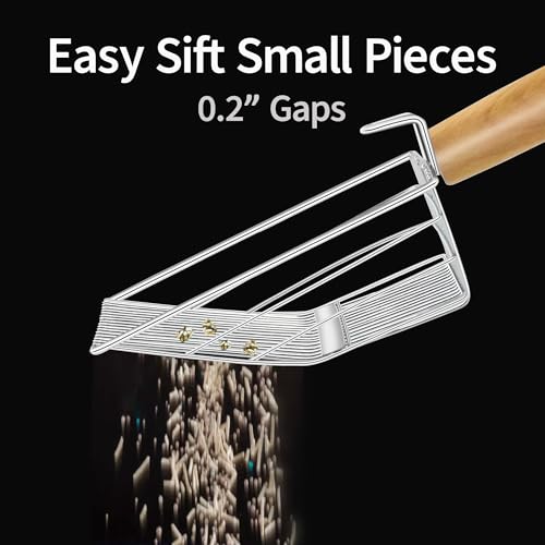 Fast Sifting Cat Litter Scoop with Holder Stand (0.2&0.4inch gap)