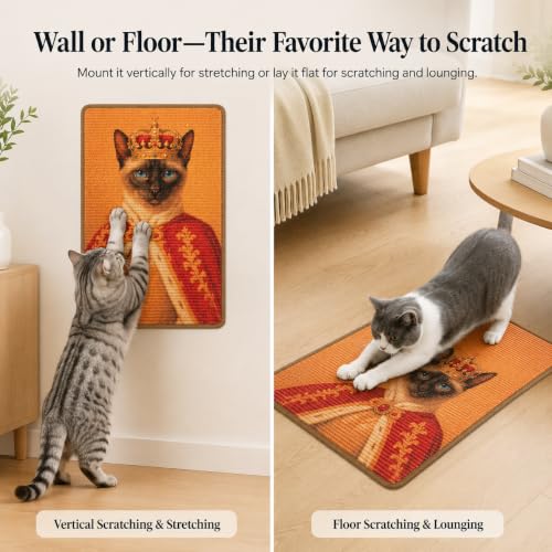 Art Sisal Cat Scratcher Mat (Radiant Cat)