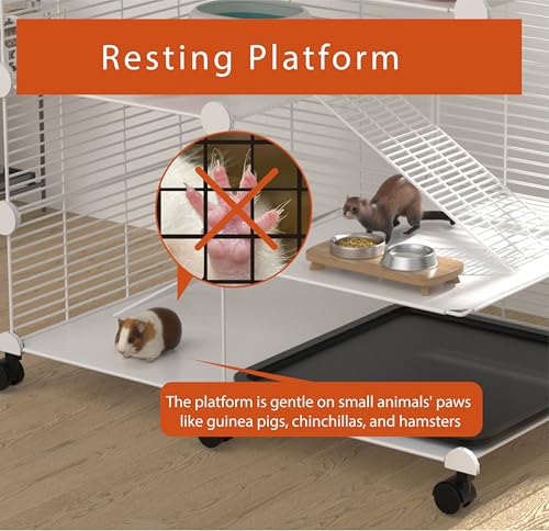 3 Tier Guinea Pig Cages Indoor (29.53"L x 19.69"W x 29.53"H)