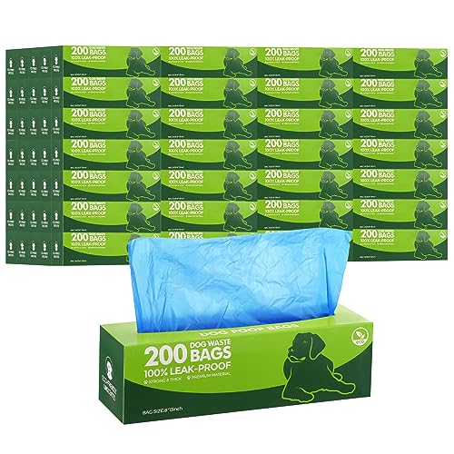 20 Rolls 4000 Ct Dog Poop Bags Leak Proof (1 Count (Pack of 20) / Blue)