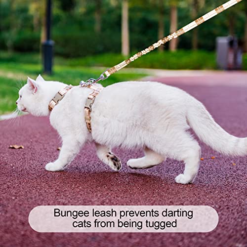Cat Harness and Leash Set (Small(Chest: 10"-15") / Beige)