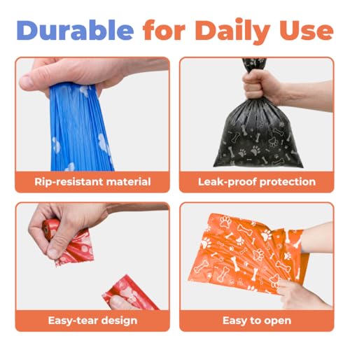 Poop Bags for Dogs (Assorted Colors / 360 Bags)