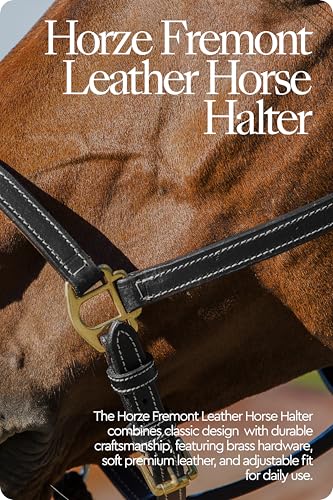 Fremont Soft Synthetic Leather Horse Halter (Black / Cob)