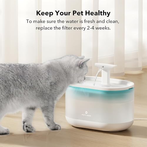 8 Packs Replacement Filters for Capsule Cat Water Fountain PLWF002 (Blue / Basic Fountain 8 Filters)