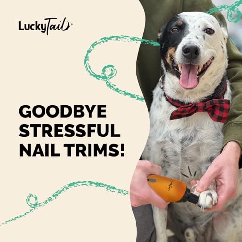 LuckyTail Dog Nail Grinder (Orange)
