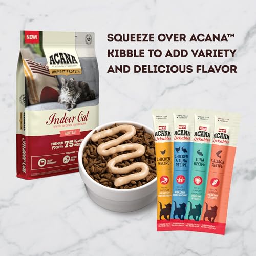 Lickables Cat Treats Variety Pack .5oz Tubes 2 of Each (0.5 Ounce (Pack of 8))