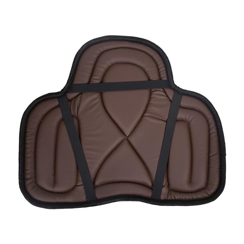 Saddle Tush Cushion Western Long Saddle Pad Horse Riding Seat Saddle Cushion Pad (50X40cm / BROWN)