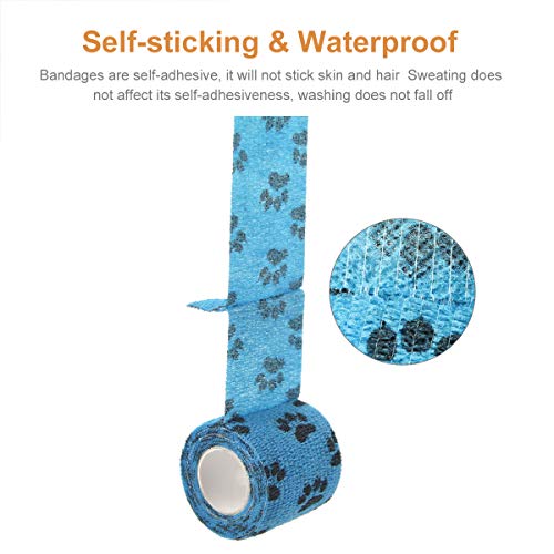 Vet Wrap Cohesive Bandages Bulk Self Adhesive Bandage Wrap Self Adherent Wrap Non (2 Inch Mixed Claw)