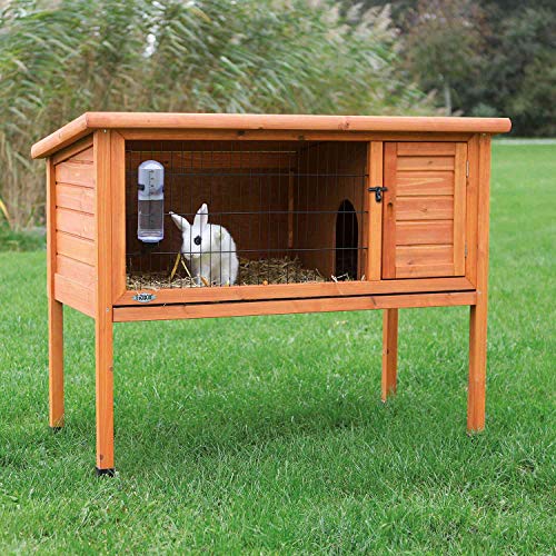natura Rabbit Hutch with Run (1-Story Rabbit Hutch, Large)