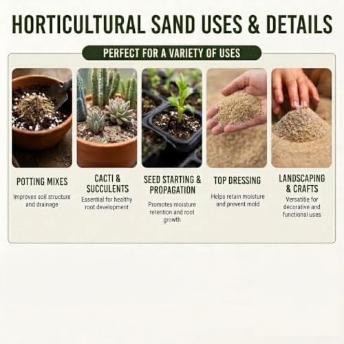 Fine Silica Horticultural Sand (Fine Silica Decorative Sand / 1 Quart)