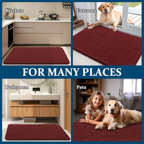 Dog Door Mat for Muddy Paws 45x27 (Caramel Russet / 45" X 27")