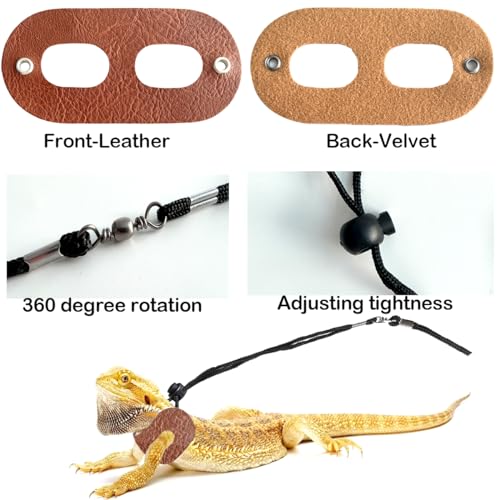 Bearded Dragon Travel Backpack with Harness and Leash Set (Pink)