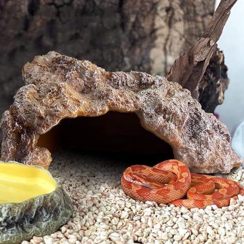 Reptile Hides Rock Reptile Cave Hideout Terrarium