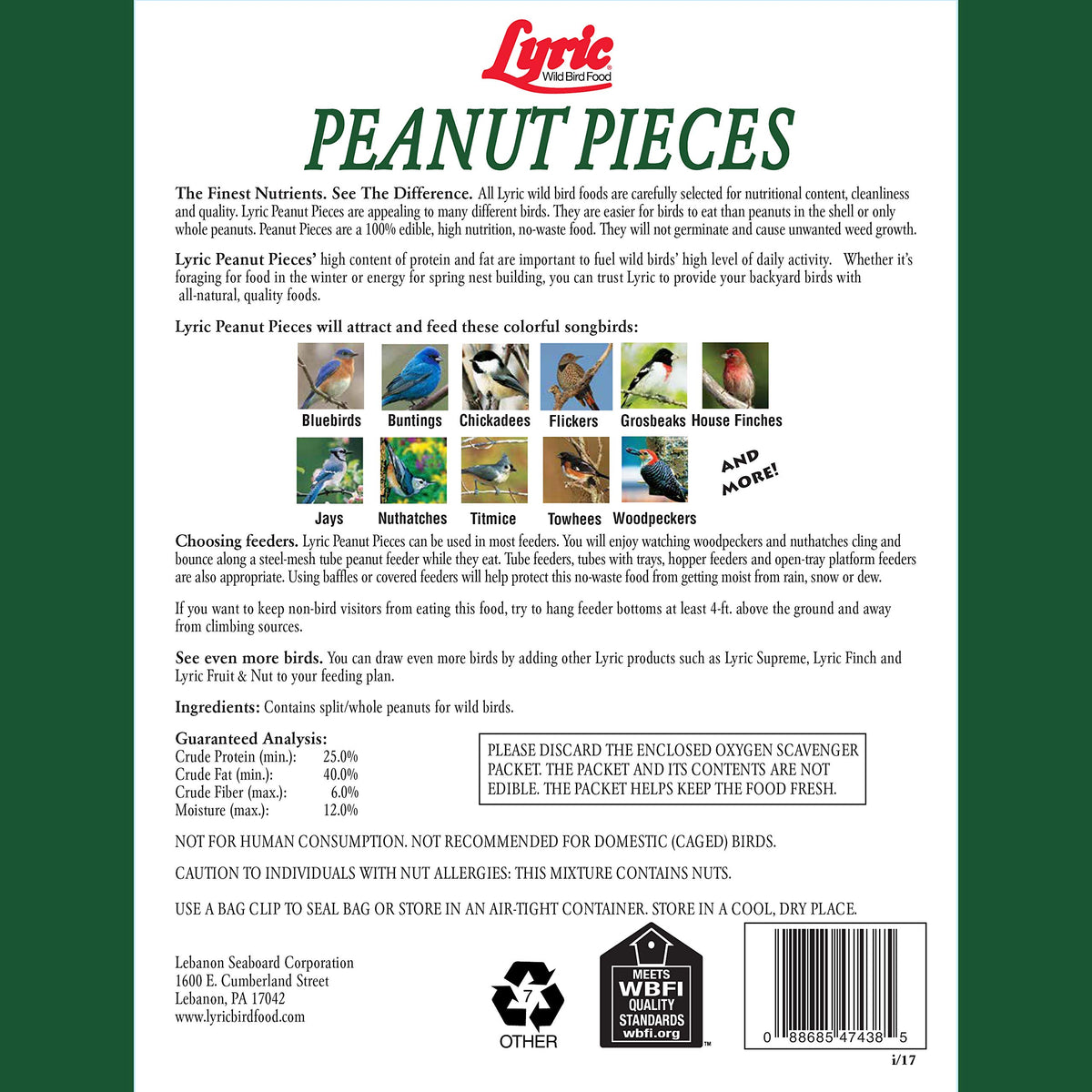 Peanut Pieces Wild Bird Seed (1 Count (Pack of 2))