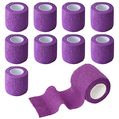 2 Inches Self Adhesive Bandage Wrap Cohesive Wrap (2 Inch / Purple)