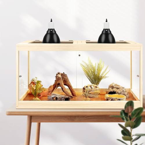Bearded Dragon Tank 60 Gallon (Oak / 60 Gallon (39x18x18) Inch)
