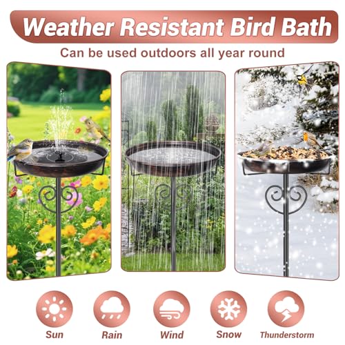 Bird Bath for Outside (Vintage Bronze)