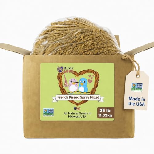 25lbs French Kissed Spray Millet for Birds (25lb)