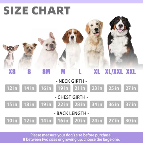 Dog Hoodie for Large Medium Small Dogs (Lavender / X-Large/XX-Large)
