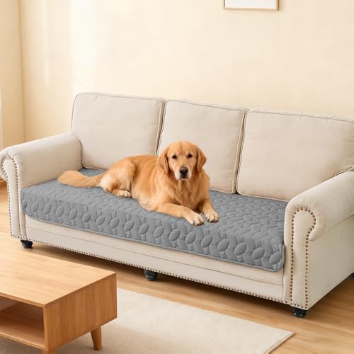 Pet Bed Cover Dog Bed Blanket for Sofa and Furniture Waterproof New Pattern Design (40x50 Inch (Pack of 1) / Lightgrey)
